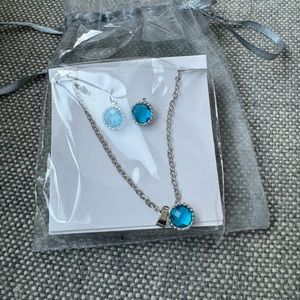 Effy Jewerly Earrings & Necklace Set NWT